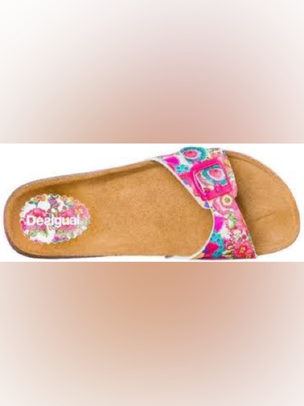 DESIGUAL waterfall floral sandals!